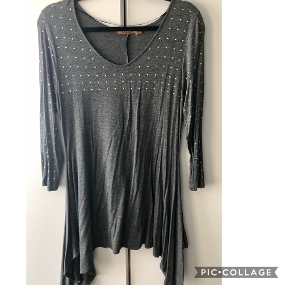 Gray Top w/Shark Bite Sides & Tiny Nail Heads - Picture 3 of 4